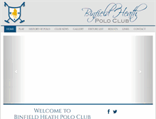 Tablet Screenshot of binfieldheathpoloclub.co.uk